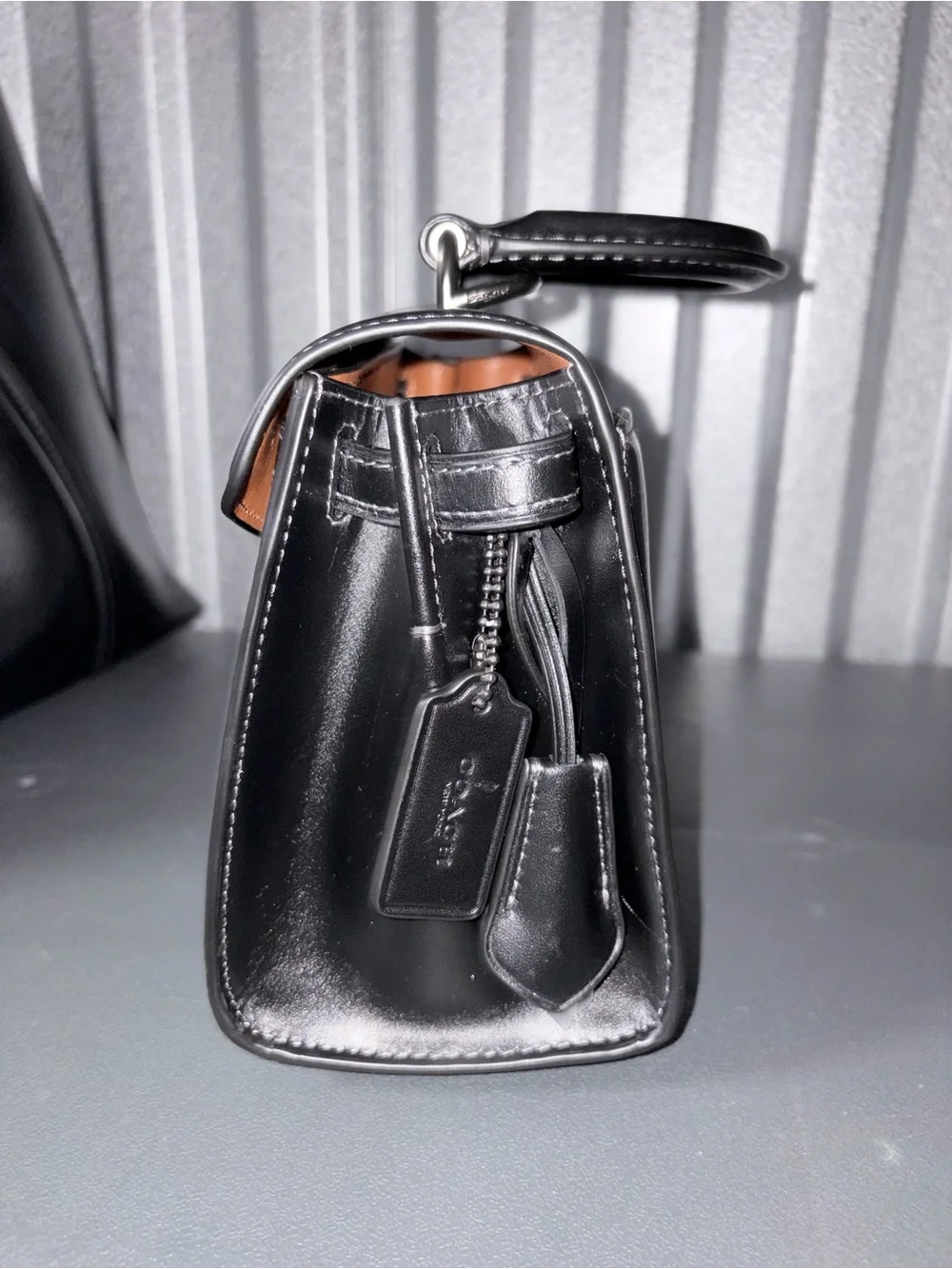 Black SAMMY  Top-Handle 21 with Signature 'C' Closure